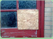 boarded up Aylesford